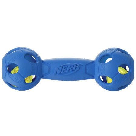 Игрушка для собак Nerf Гантель светящаяся - 17,5 см фото 1