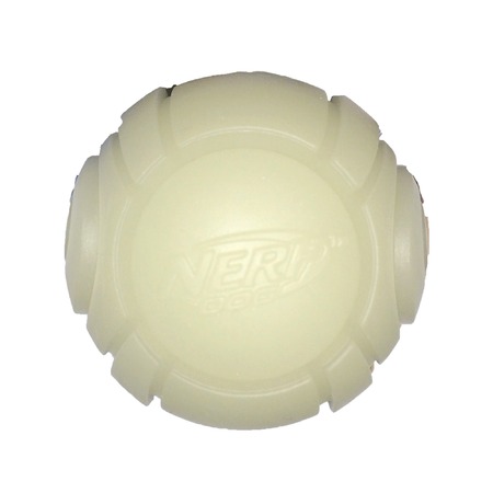 Игрушка для собак Nerf Мяч теннисный для бластера блестящий - 6 см фото 1