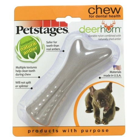 Petstages игрушка для собак Deerhorn, с оленьими рогами маленькая фото 1