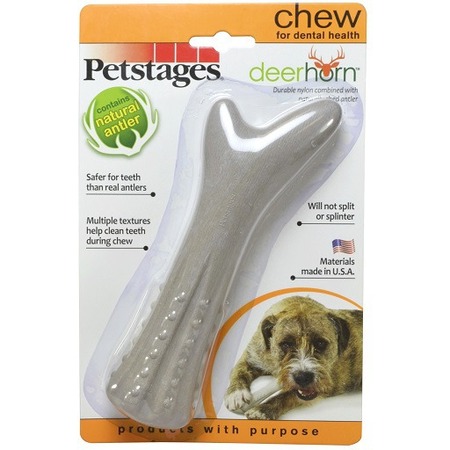 Petstages игрушка для собак Deerhorn, с оленьими рогами средняя фото 1