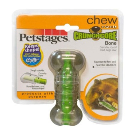Petstages игрушка для собак "Хрустящая косточка" резиновая малая фото 1