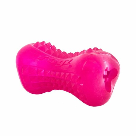 Игрушка для собак ROGZ Yumz M косточка массажная для десен розовая - 115 мм фото 1