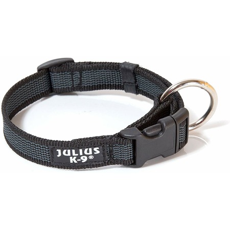 Julius-K9 ошейник для собак Color & Gray, 27-42 см/2 см, черно-серый фото 1