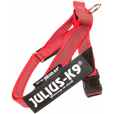 Julius-K9 шлейка для собак Color & Gray 0, 57-74 см / 14-25 кг, красная фото 1