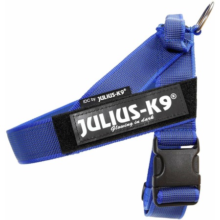 Julius-K9 шлейка для собак Color & Gray 0, 57-74 см / 14-25 кг, синяя фото 1
