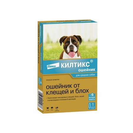 Elanco Килтикс ошейник для собак средних пород - 48 см фото 1