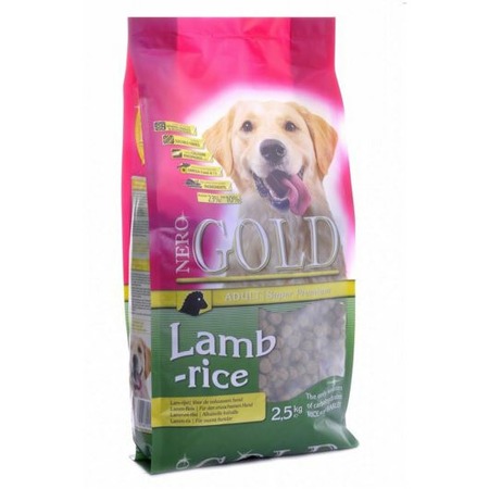 Nero Gold Adult Dog Lamb & Rice сухой корм для собак, с ягненком и рисом фото 1
