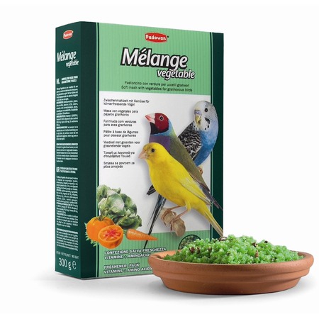 Корм Padovan Melange vegetable для птиц дополнительный с овощами - 300 г фото 1