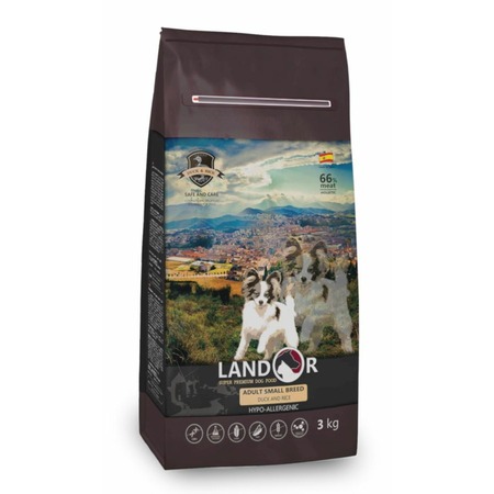 Landor Breed Dog полнорационный сухой корм для собак мелких пород, с уткой и рисом фото 1