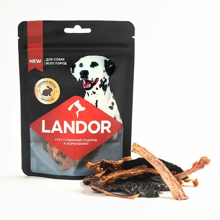 Landor лакомство для собак, соломка из кролика - 40 г фото 1