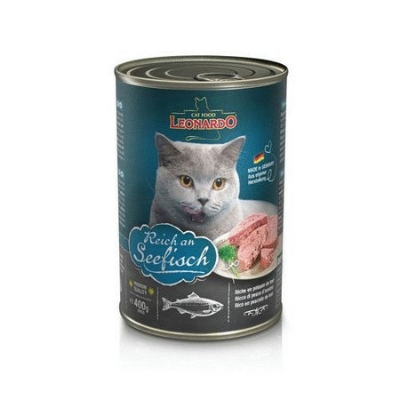 Leonardo Quality Selection влажный корм для кошек, фарш из морской рыбы, в консервах - 400 г фото 1