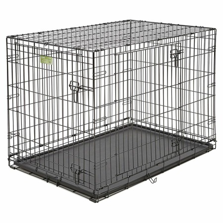 Midwest Icrate клетка для транспортировки средних и крупных собак, черная 2 двери - 106х71х76 см фото 1