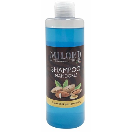 Milord Shampoo Mandorle шампунь "Миндаль" для собак и кошек, увлажняющий, с пантенолом и маслом миндального ореха - 300 мл фото 1