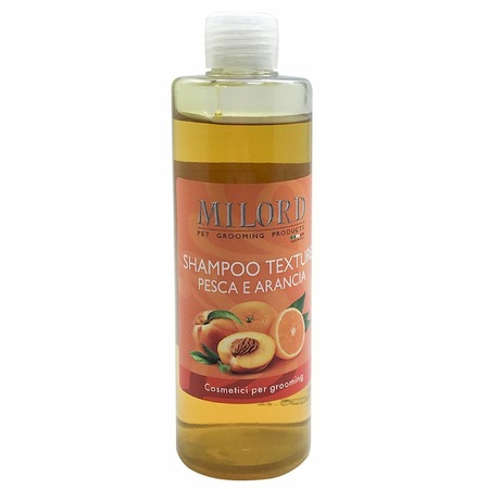Milord Shampoo Pesca e Arancia шампунь "Персик и Апельсин" для собак со средней, жесткой и вьющейся шерстью, текстурирующий - 300 мл фото 1