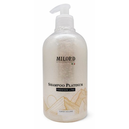 Milord Shampoo Platinum Premium Line Super Volume шампунь для собак и кошек, для придания объема - 500 мл фото 1