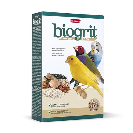 Минеральная добавка Padovan Biogrit для декоративных птиц био-песок - 700 г фото 1