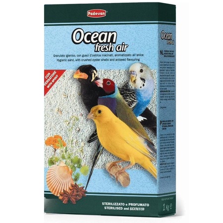 Padovan Ocean Fresh Air минеральная добавка для декоративных птиц, био-песок - 1 кг фото 1