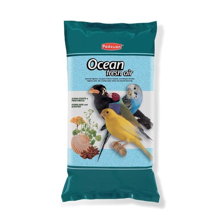 Минеральная добавка Padovan Ocean fresh air для декоративных птиц био-песок - 5 кг фото 1