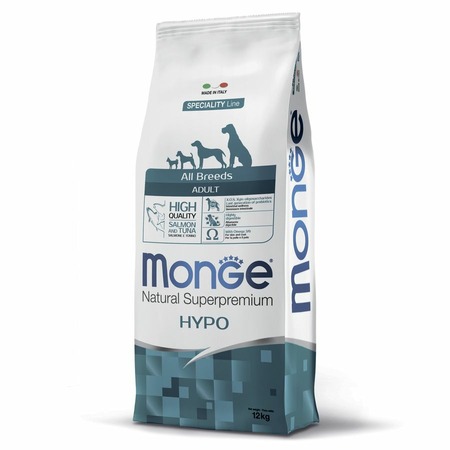 Monge Dog Speciality Hypoallergenic полнорационный сухой корм для собак, гипоаллергенный, с лососем и тунцом фото 1