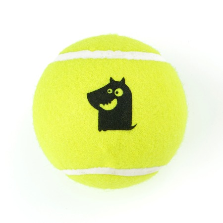 Mr.Kranch игрушка для собак, Теннисный мяч, большой, желтый - 10 см фото 1