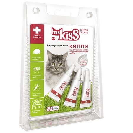 Ms. Kiss капли репеллентные для крупных кошек фото 1