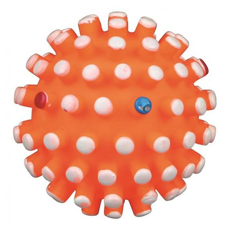 Мяч Trixie для собак игольчатый с пищалкой Ф6,5 см виниловый фото 1