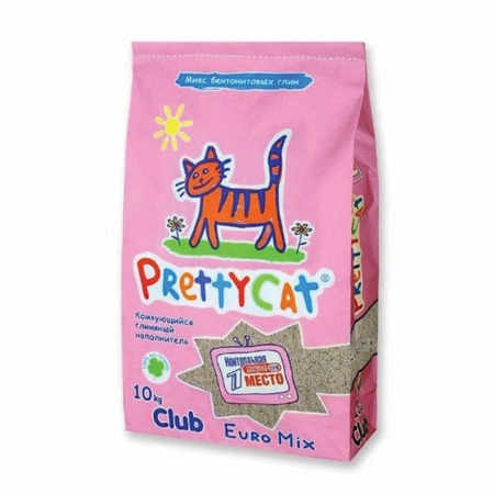 Наполнитель PrettyCat Euro Mix комкующийся для кошачьих туалетов - 10 кг фото 1
