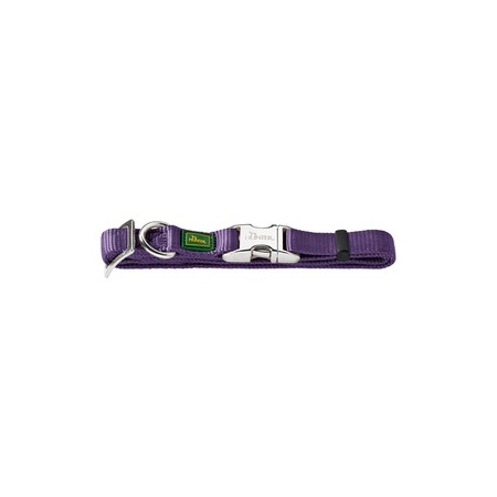 Hunter ошейник для собак ALU-Strong S (30-45 см) нейлон с металлической застежкой фиолетовый фото 1