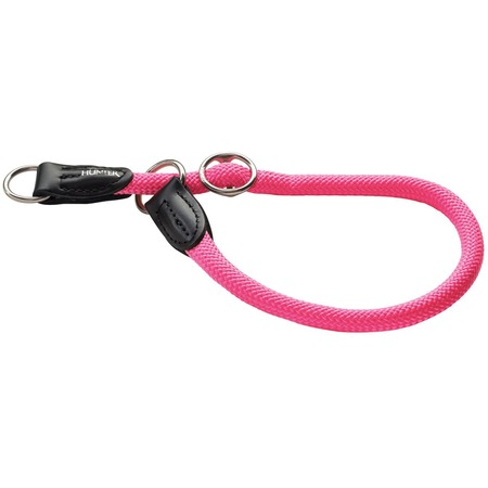 Hunter ошейник-удавка для собак Freestyle Neon 55/10 нейлоновая розовый неон фото 1