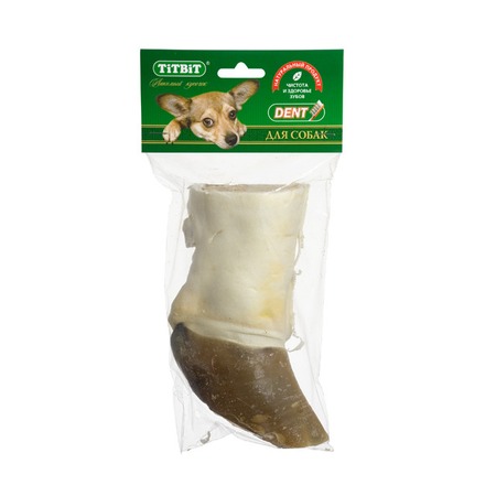 Titbit лакомство для собак нога говяжья резаная в мягкой упаковке - 300 г фото 1