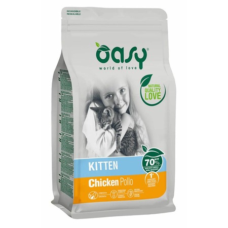 Oasy Dry Cat сухой корм для котят с курицей - 300 г фото 1