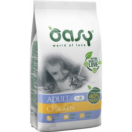 Oasy Dry Professional сухой корм для взрослых кошек с курицей - 1,5 кг фото 1
