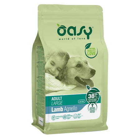 Oasy Dry Dog Adult Large сухой корм для взрослых собак крупных пород с ягненком - 3 кг фото 1