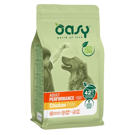 Oasy Dry Performance Professional сухой корм для взрослых собак с высокой активностью с курицей фото 1