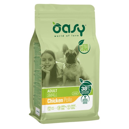 Oasy Dry Small Breed Professional сухой корм для взрослых собак мелких пород с курицей - 1 кг фото 1