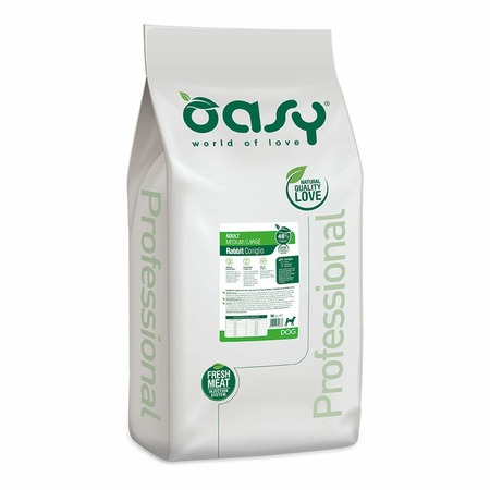 Oasy Dry OAP Medium & Large Breed Professional Монопротеин сухой корм для взрослых собак средних и крупных пород с кроликом фото 1