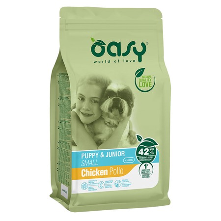 Oasy Dry Puppy & Junior Small Breed Professional сухой корм для щенков и юниоров мелких пород с курицей - 3 кг фото 1