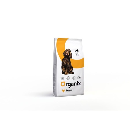 Organix Adult Dog Chicken сухой корм для взрослых собак всех пород, с курицей - 12 кг фото 1