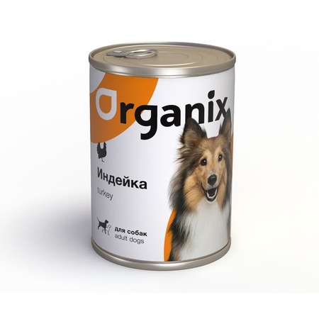 Organix влажный корм для собак, с индейкой, в консервах - 410 г фото 1