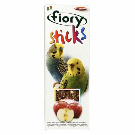 Палочки для попугаев Fiory Sticks с яблоком 2 х 30 г фото 1
