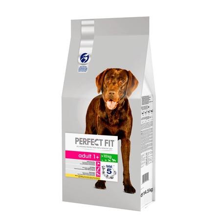 Perfect Fit сухой корм для взрослых собак средних и крупных пород старше одного года с курицей - 14,5 кг фото 1