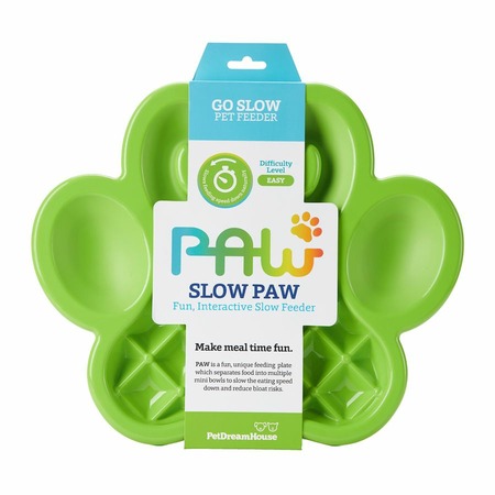 PetDreamHouse Paw Slow Feeder Green Easy Миска для собак и кошек для медленного кормления, зеленая - 3,2 л фото 1