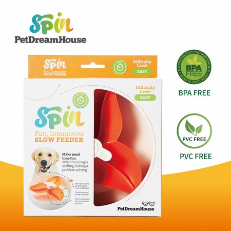 PetDreamHouse SPIN Interactive Feeder Bougainvillea Orange Easy миска для интерактивной системы кормления "Спин" - бугенвиллея, оранжевая - 550 г фото 1