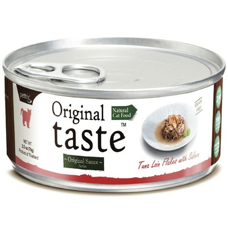 Pettric Original Taste влажный корм для кошек, с тунцом и лососем, кусочки в соусе, в консервах - 70 г фото 1