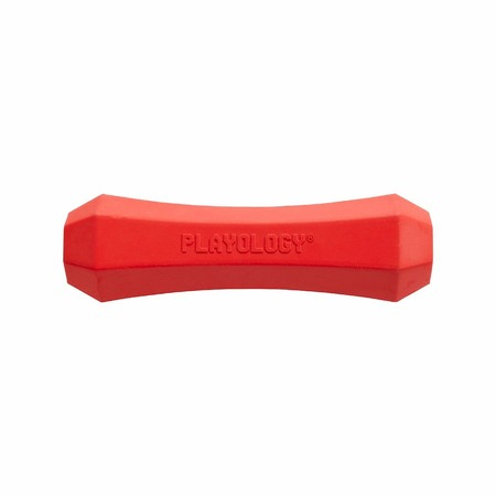 Playology Squeaky Chew Stick игрушка для собак средних пород, жевательная палочка, с ароматом говядины, средняя, красная фото 1