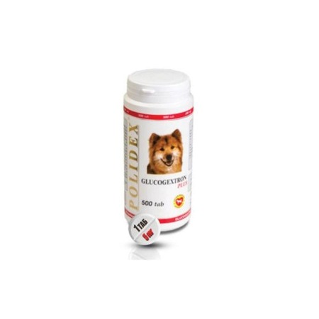 Polidex Glucogextron Plus витамины для опорно-двигательного аппарата, для собак - 500 таб фото 1