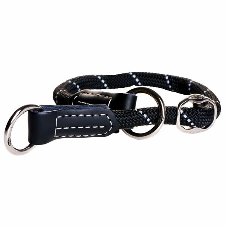 Полуудавка для собак ROGZ Rope L-12мм (Черный) обхват шеи 450-550мм фото 1