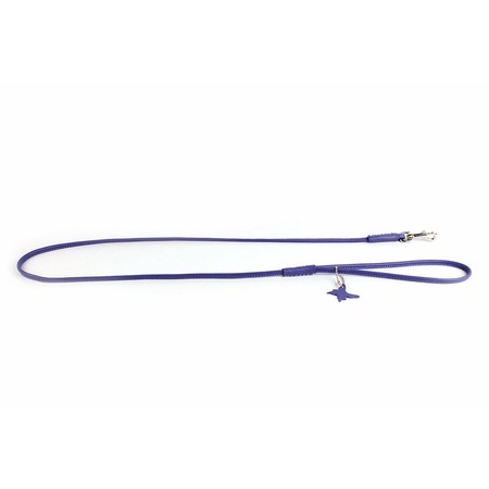 Поводок Collar Glamour круглый ширина 8 мм, длина 122 см фиолетовый фото 1