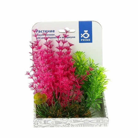 Prime 40103 композиция из пластиковых растений для аквариума 15 см фото 1