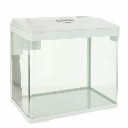 Prime аквариум с LED светильником, фильтром и кормушкой, белый 15 л фото 1